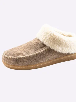 Hausschuhe|Mokassins & Slippers|Dr. Feet Hausschuh natur
