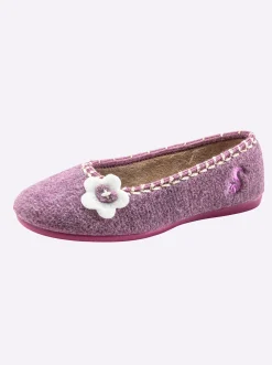Hausschuhe|Ballerinas|Thies Hausschuh flieder