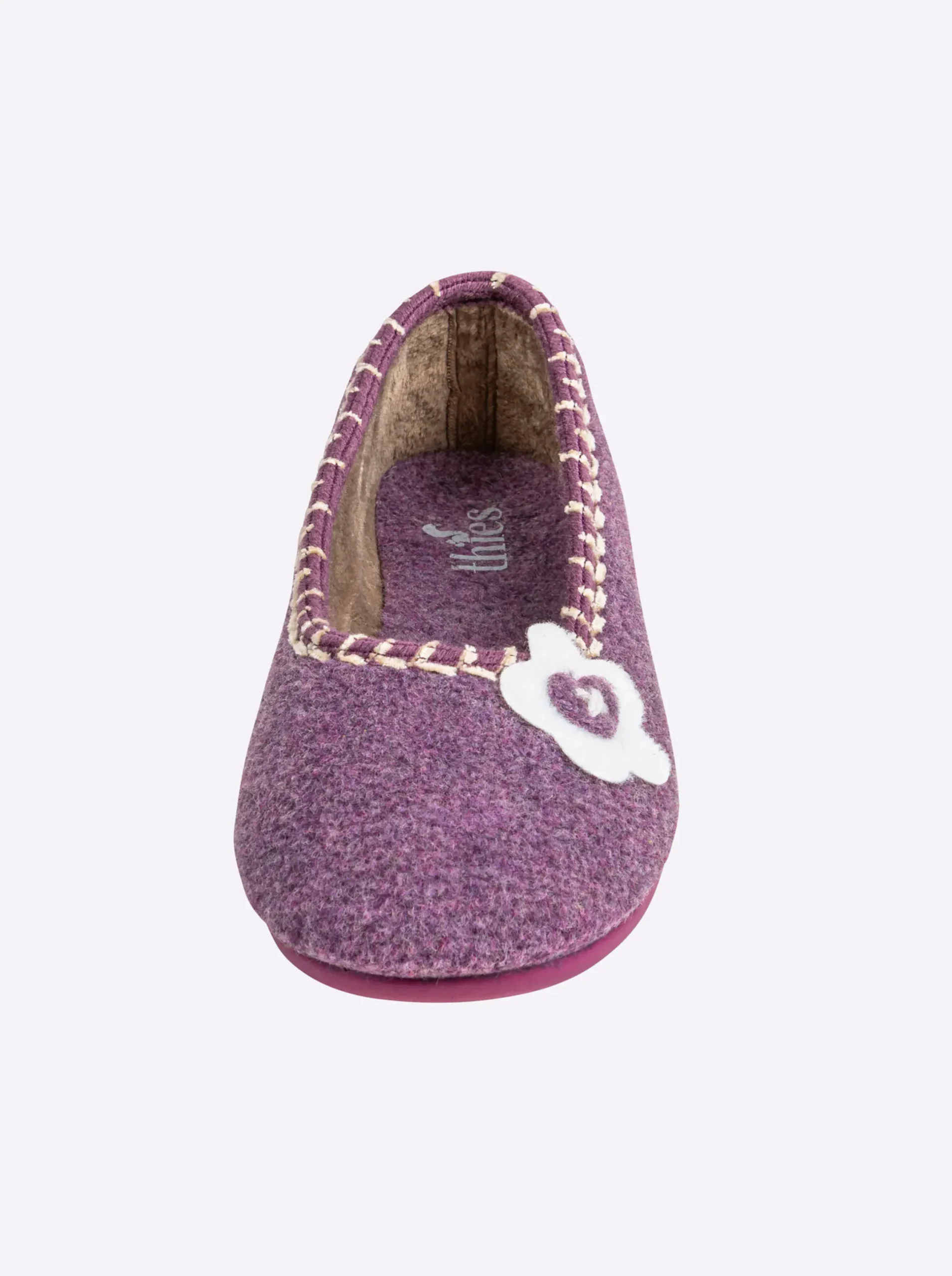 Hausschuhe|Ballerinas|Thies Hausschuh flieder