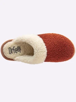 Pantoletten|Dr. Feet Hausschuh terra
