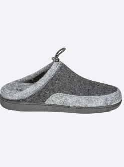 Hausschuhe|Dr. Feet Hausschuh anthrazit