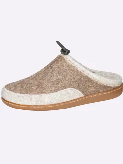 Hausschuhe|Dr. Feet Hausschuh beige