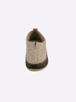 Hausschuhe|Waldläufer Hausschuh beige-braun