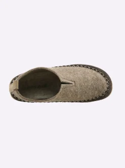 Hausschuhe|Waldläufer Hausschuh beige-braun