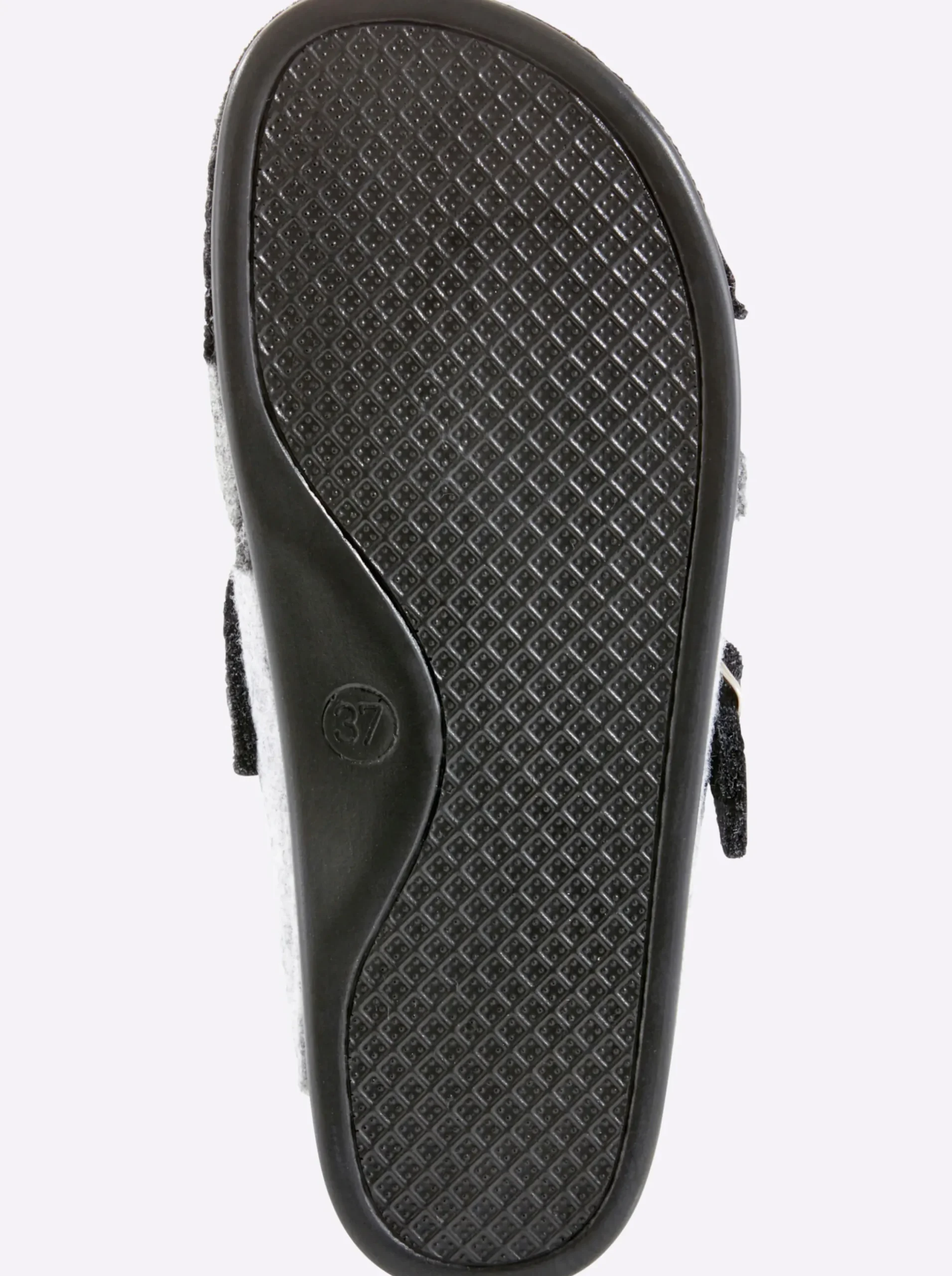 Hausschuhe|Dr. Feet Hausschuh grau-gestreift