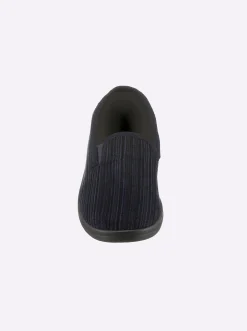 Hausschuhe| Hausschuh in Cord-Qualität marine