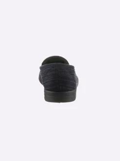 Hausschuhe| Hausschuh in Cord-Qualität marine