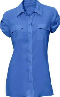 Strandmode|heine Hemdbluse royalblau