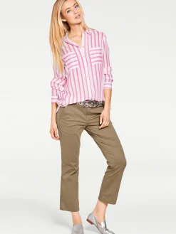 Basics|heine Hemdbluse pink-ecru