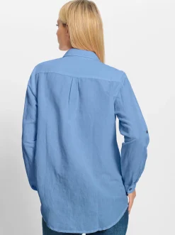 Blusen|heine Hemdbluse himmelblau