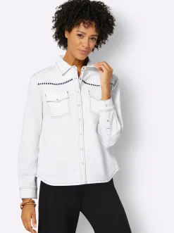 Blusen| Hemdbluse weiß