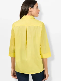 Blusen| Hemdbluse zitrone