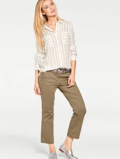Basics|Blusen|heine Hemdbluse walnuss-ecru