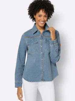 Blusen| Hemdbluse blue-bleached