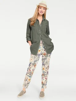 Basics|heine Hemdbluse khaki