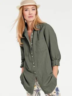 Basics|heine Hemdbluse khaki