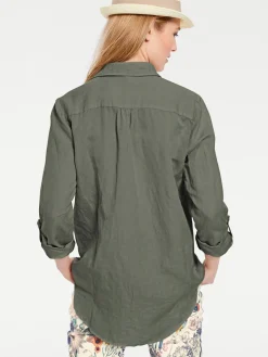 Basics|heine Hemdbluse khaki