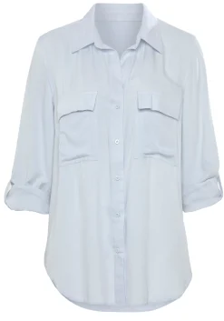 Strandmode|Blusen|Vivance Hemdbluse hellblau