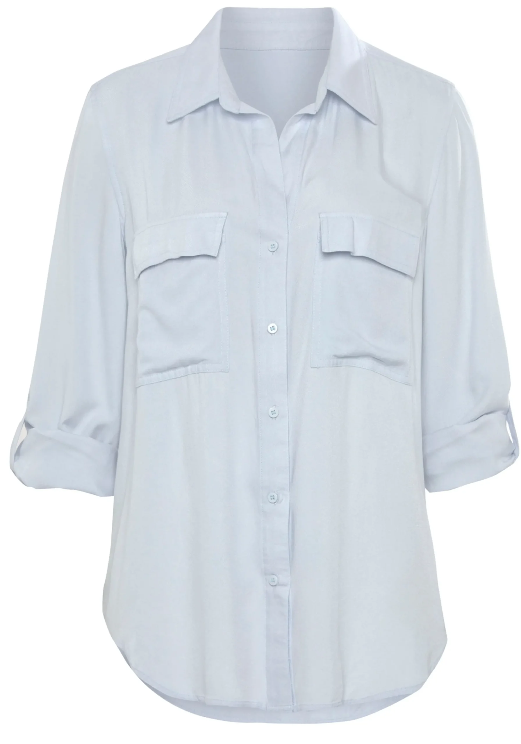 Strandmode|Blusen|Vivance Hemdbluse hellblau