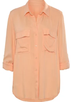 Strandmode|Blusen|Vivance Hemdbluse peach