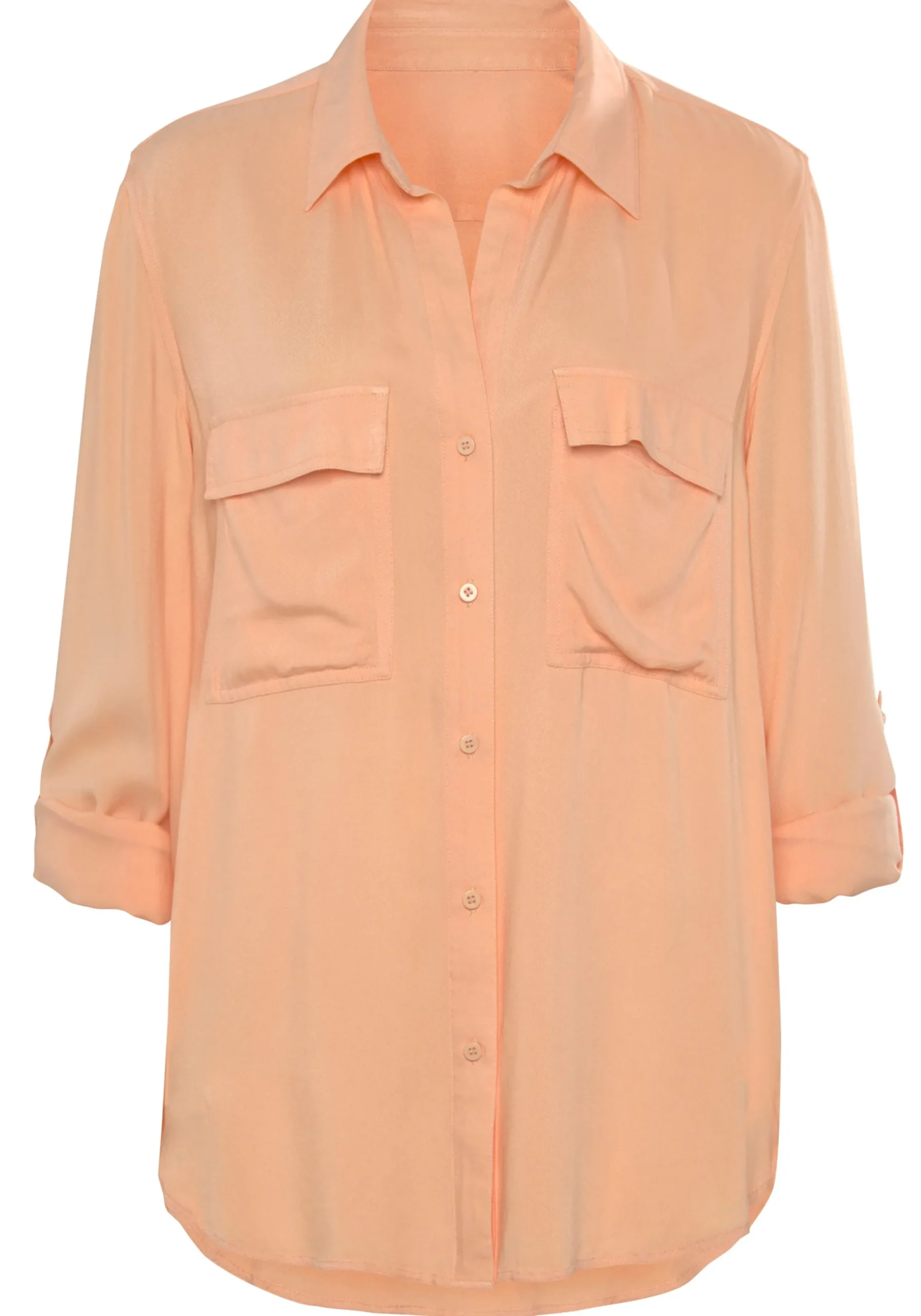 Strandmode|Blusen|Vivance Hemdbluse peach