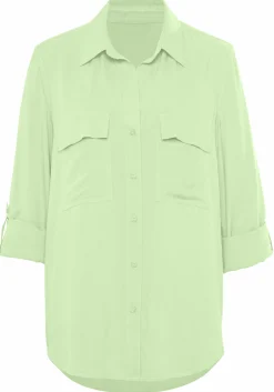 Strandmode|Blusen|Vivance Hemdbluse pistazie