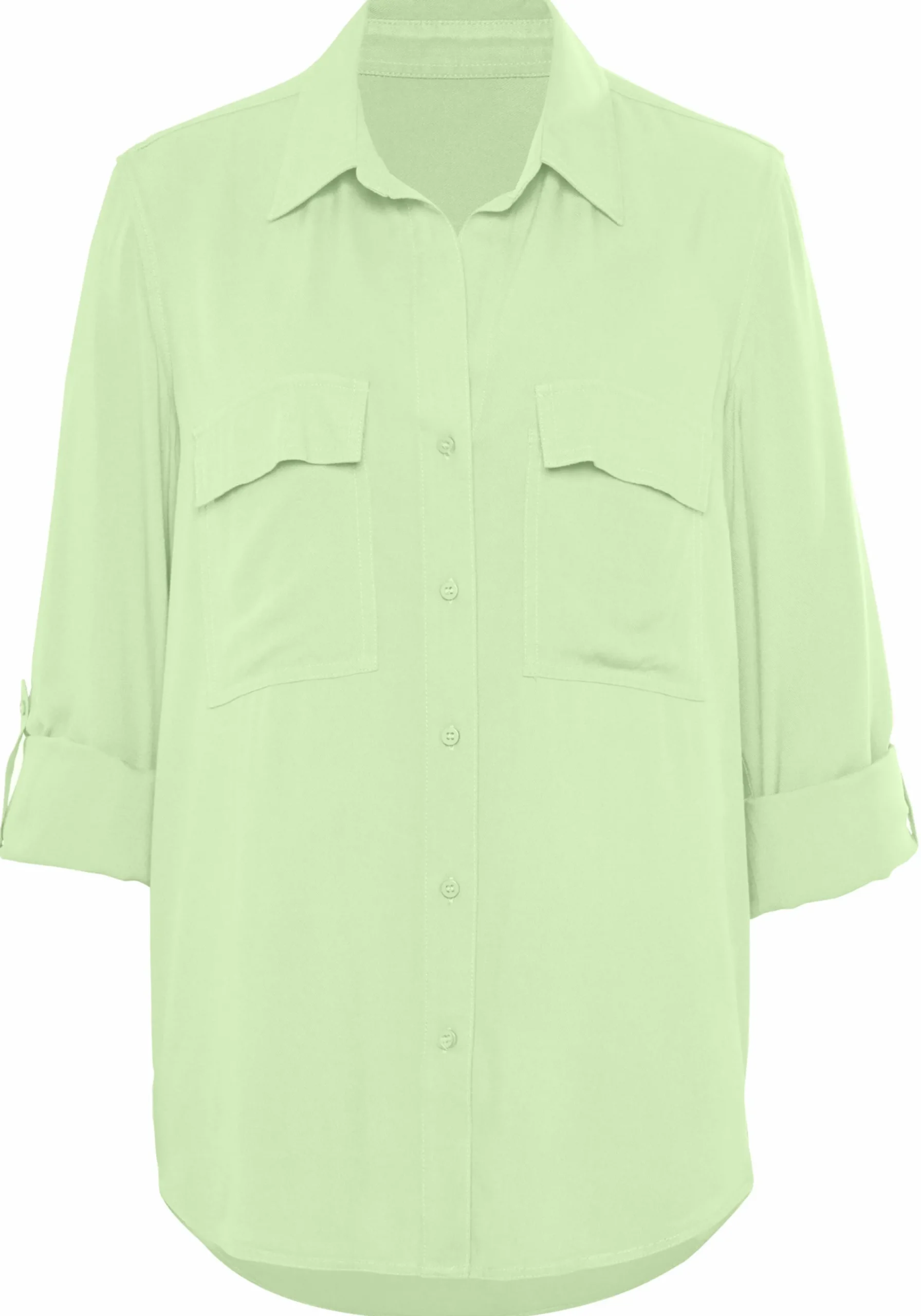 Strandmode|Blusen|Vivance Hemdbluse pistazie