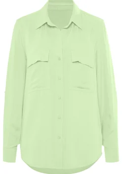 Strandmode|Blusen|Vivance Hemdbluse pistazie