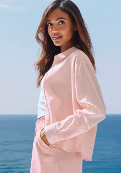 Blusen|Buffalo Hemdbluse apricot