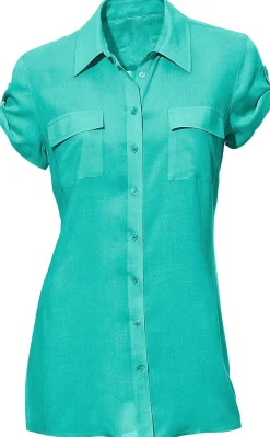 Strandmode|Basics|heine Hemdbluse mint