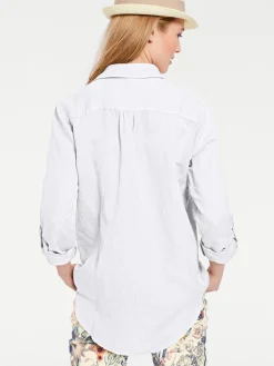 Strandmode|Basics|heine Hemdbluse weiß