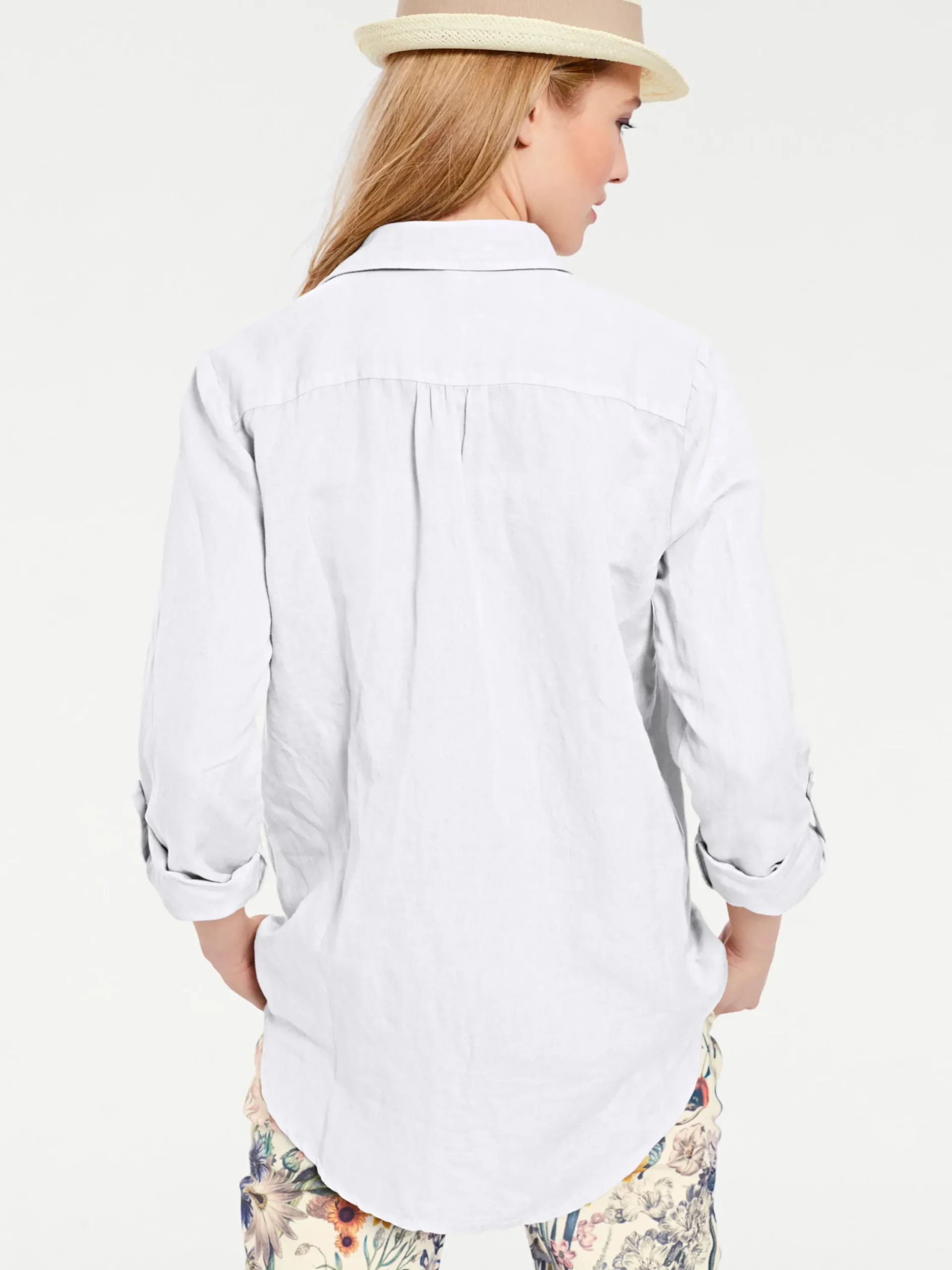 Strandmode|Basics|heine Hemdbluse weiß