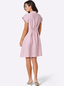 Abendkleider|CREATION L PREMIUM Hemdblusenkleid rosé