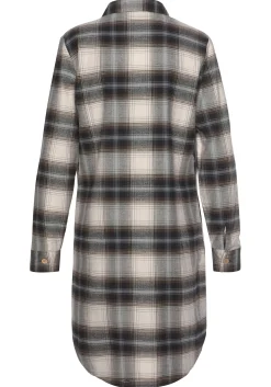 Kleider|Buffalo Hemdblusenkleid braun-kariert