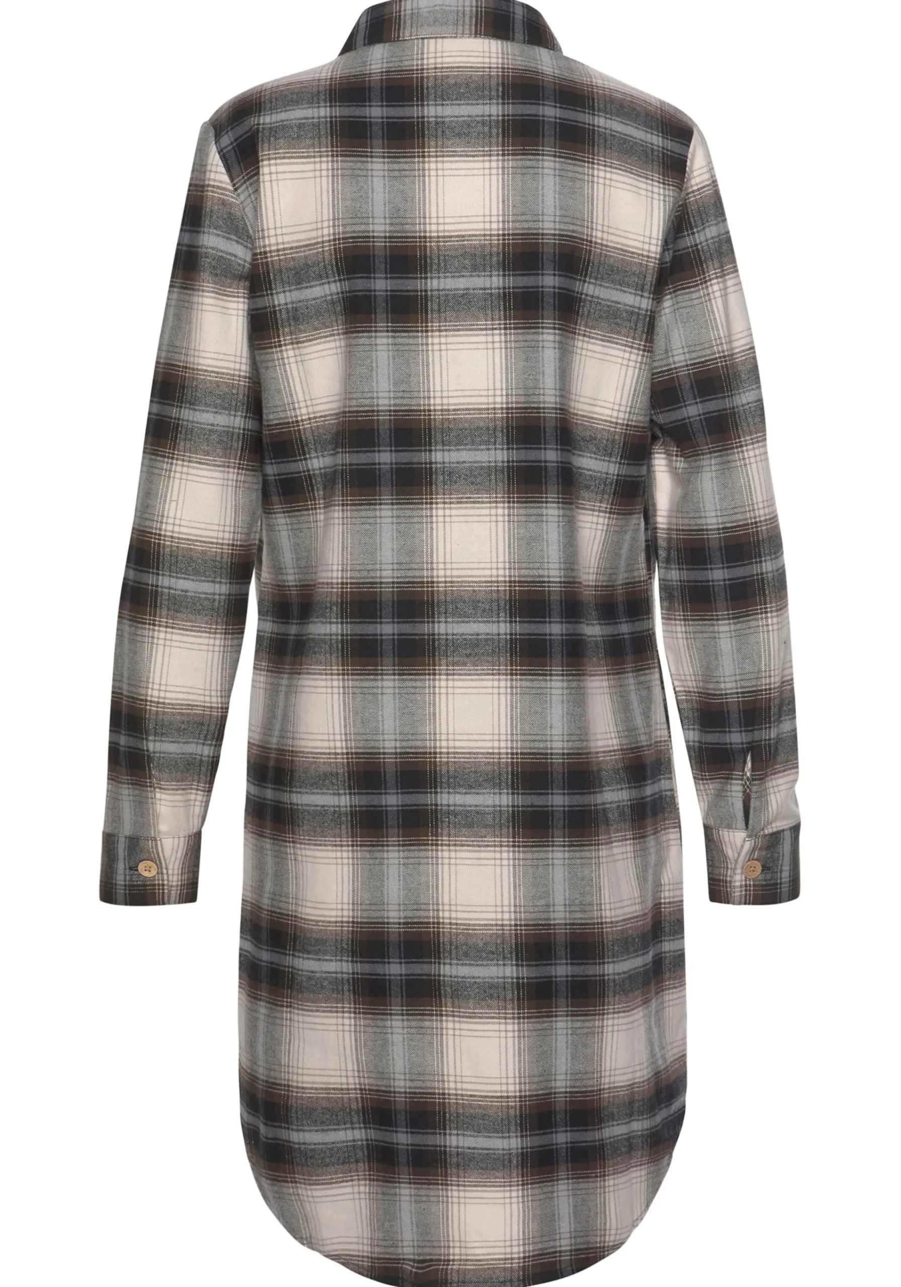Kleider|Buffalo Hemdblusenkleid braun-kariert