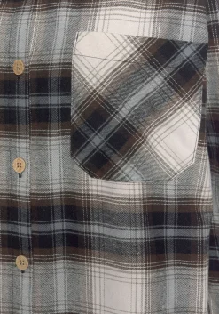 Kleider|Buffalo Hemdblusenkleid braun-kariert