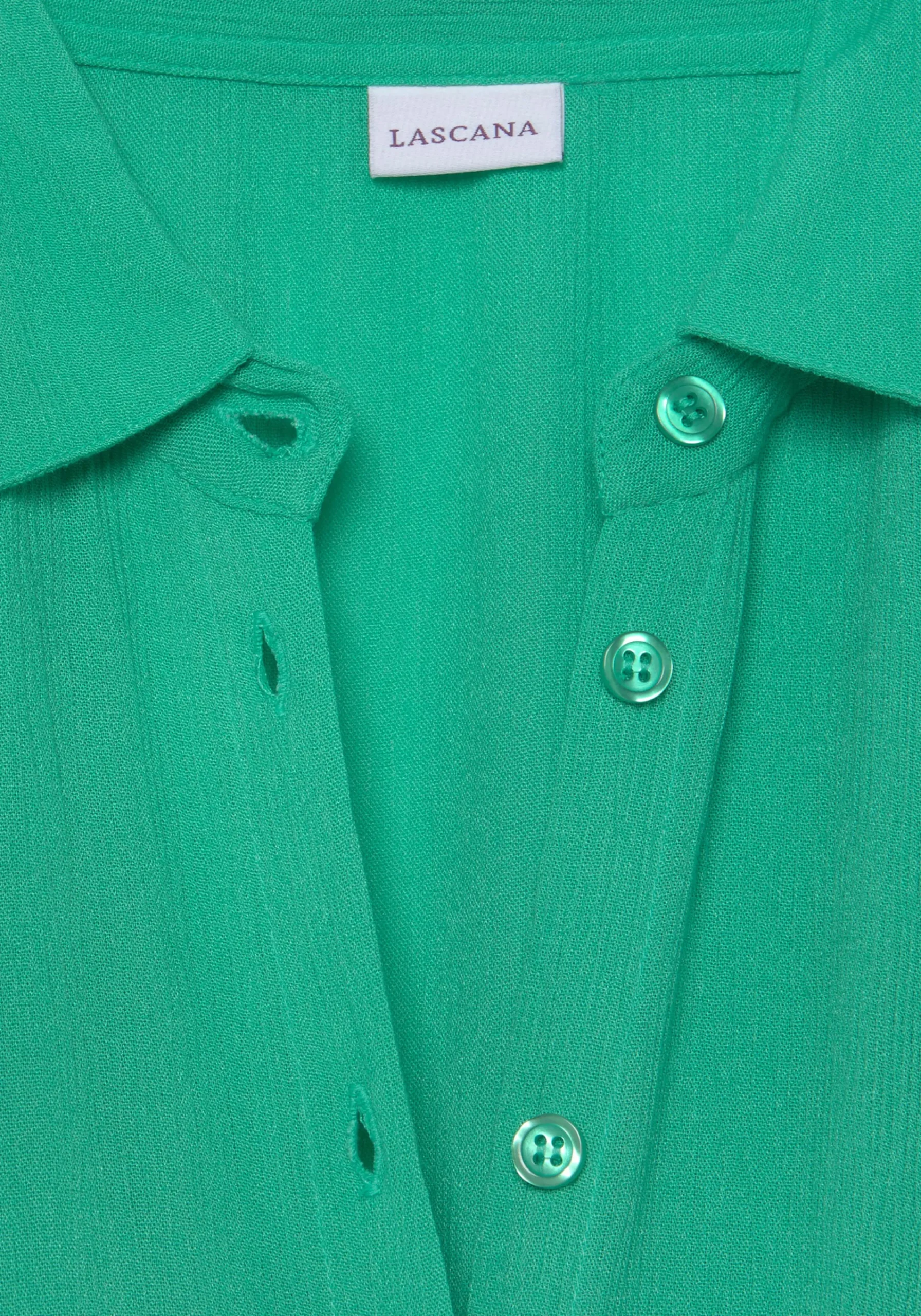 Kleider|LASCANA Hemdblusenkleid apfelgrün