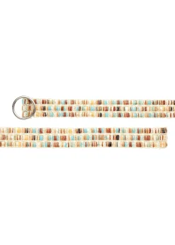 Gürtel|LASCANA Hüftgürtel beige-blau