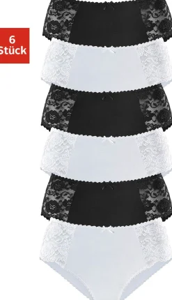 Unterhosen|petite fleur Hüftslip schwarz,weiß