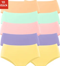 Unterhosen|petite fleur Hüftslip lila,rosa,orange,grün,gelb
