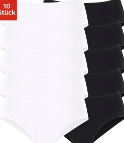 Unterhosen|petite fleur Hüftslip weiß,schwarz