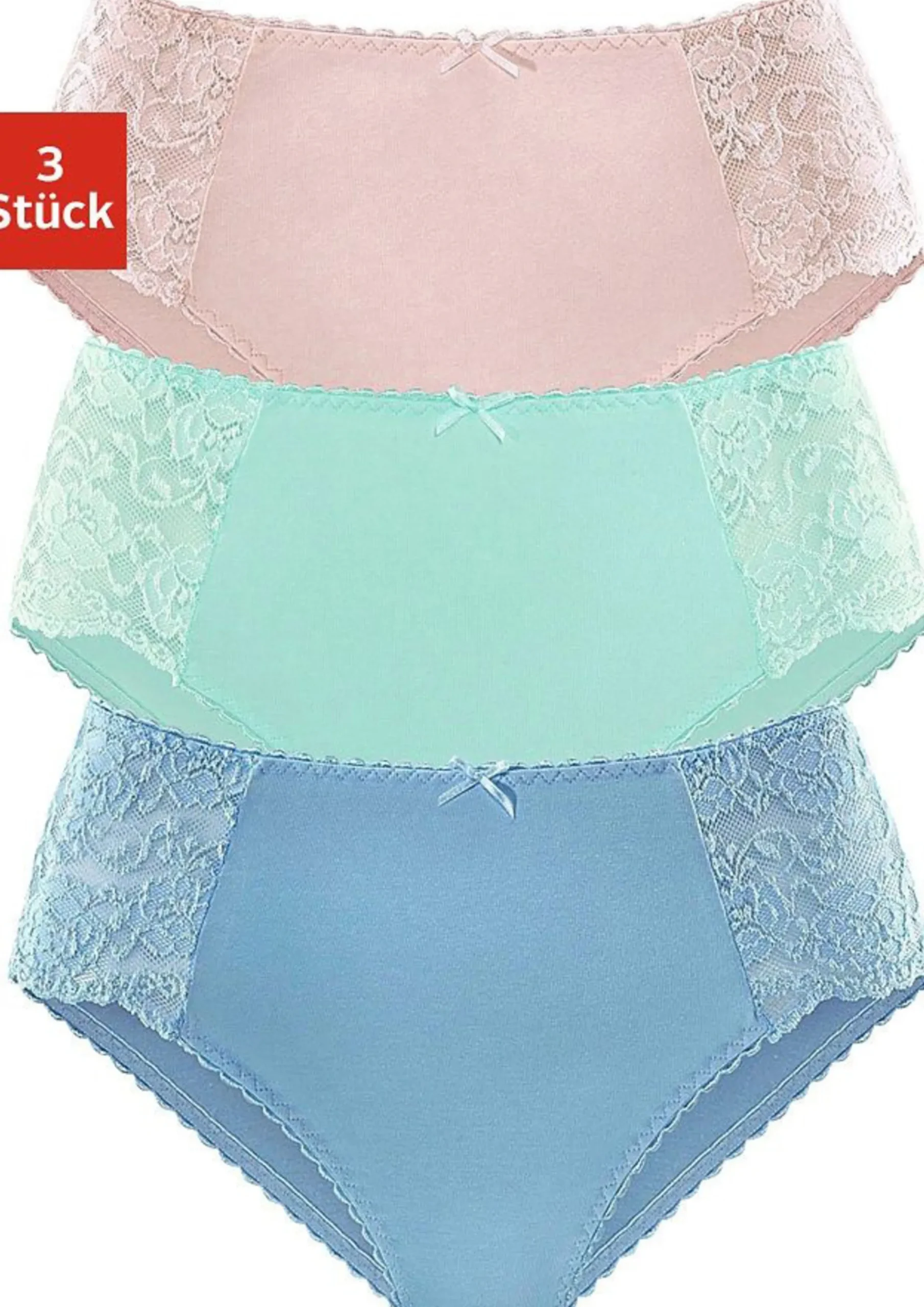 Unterhosen|petite fleur Hüftslip blau,rosa,mint