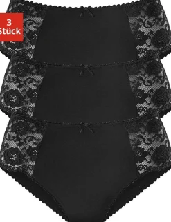 Unterhosen|petite fleur Hüftslip schwarz