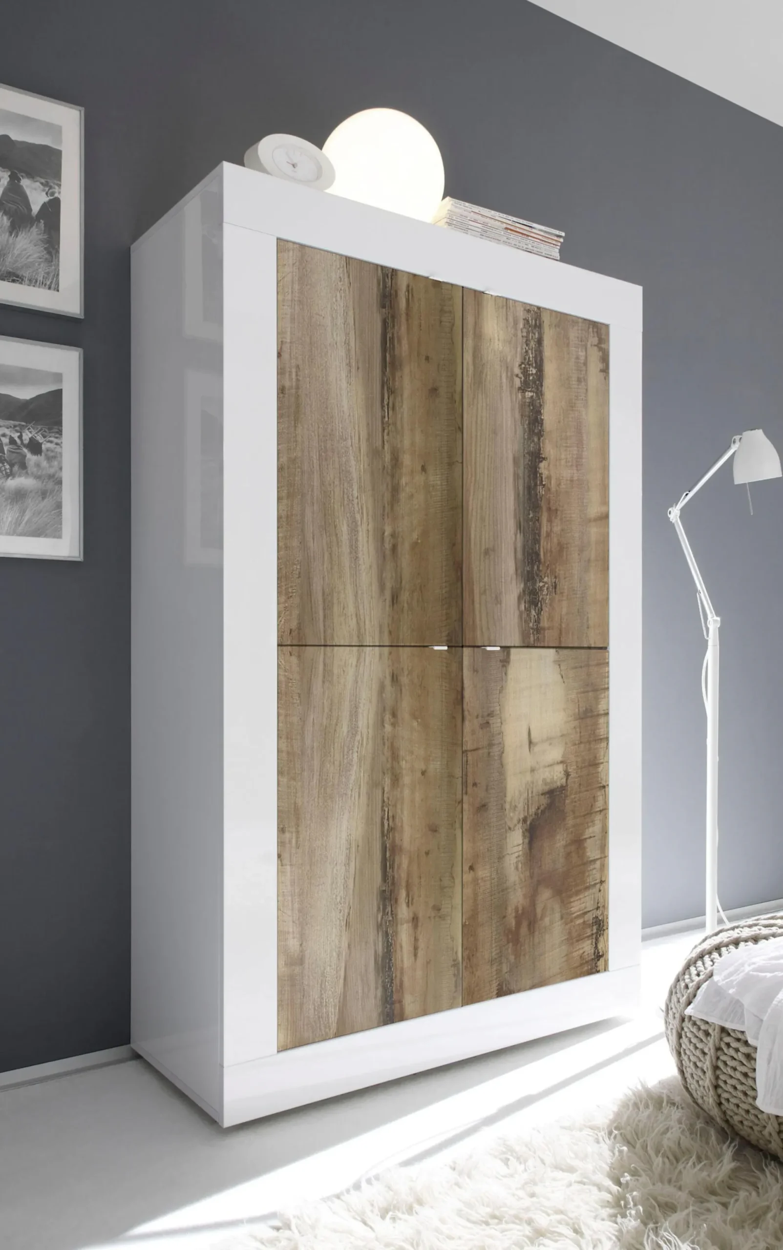 Side- & Highboards|INOSIGN Highboard weißhochglanzlack/pero