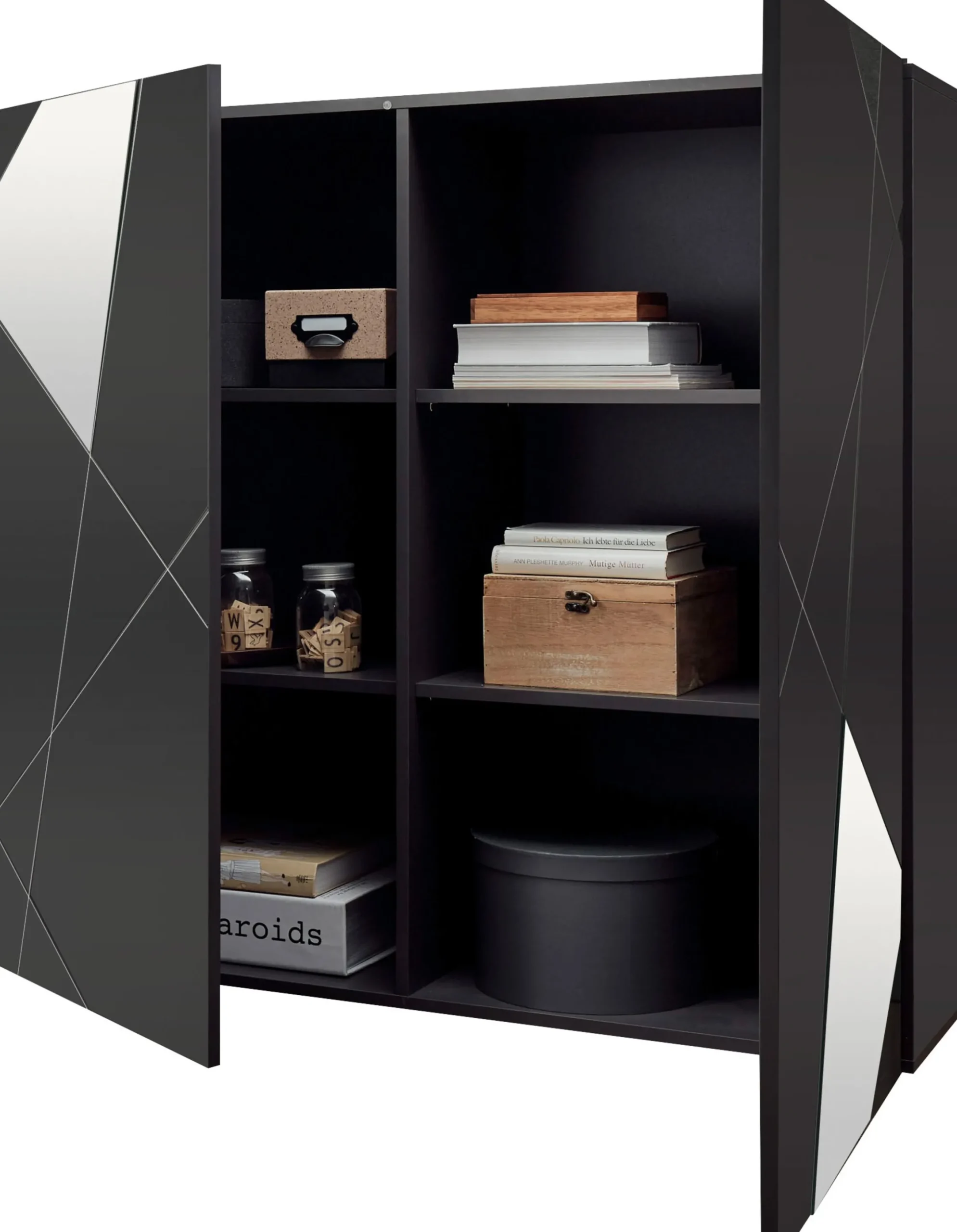 Side- & Highboards|INOSIGN Highboard anthrazithochglanzlack