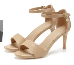 Sandalen & Sandaletten|LASCANA High-Heel-Sandalette beige
