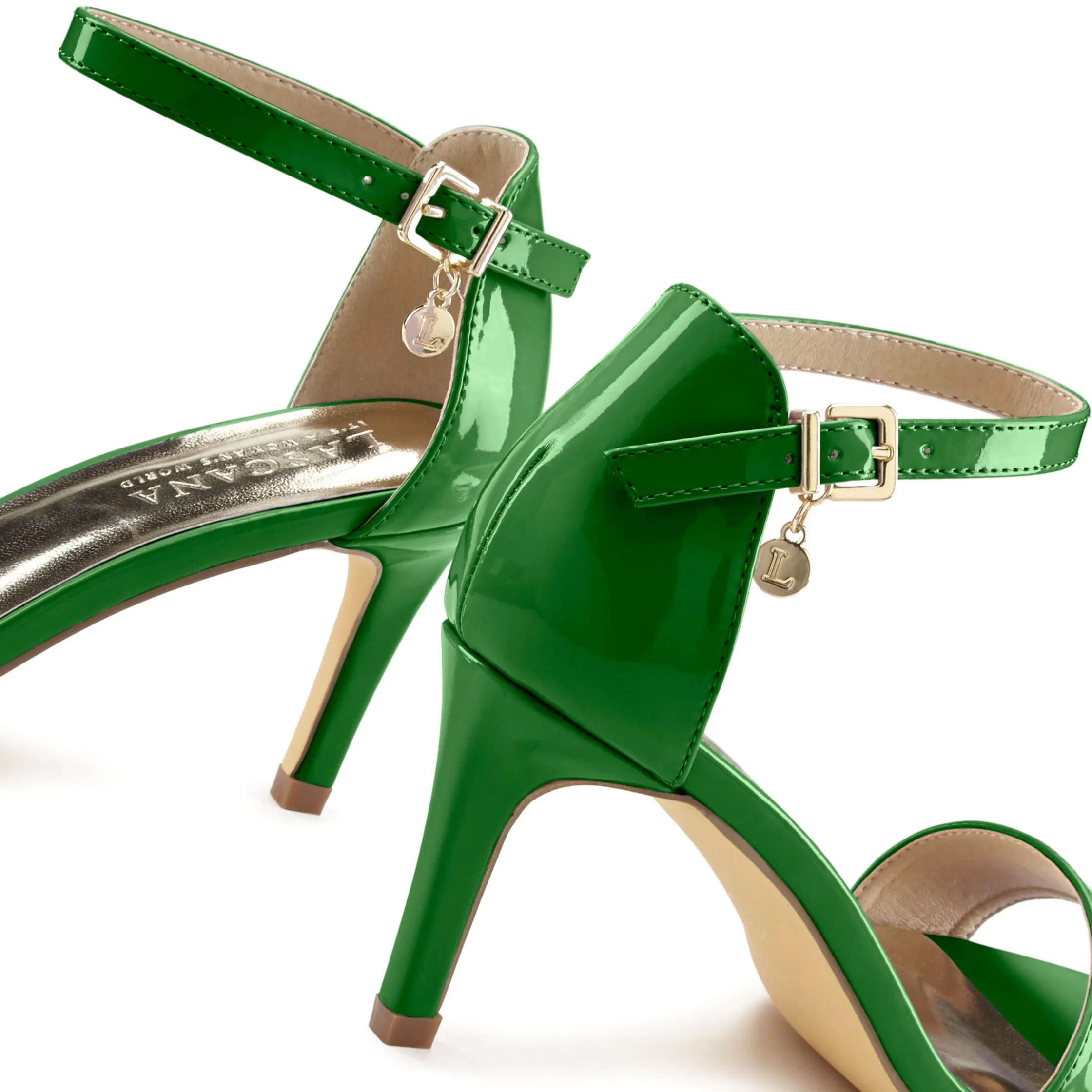 Sandalen & Sandaletten|LASCANA High-Heel-Sandalette grün