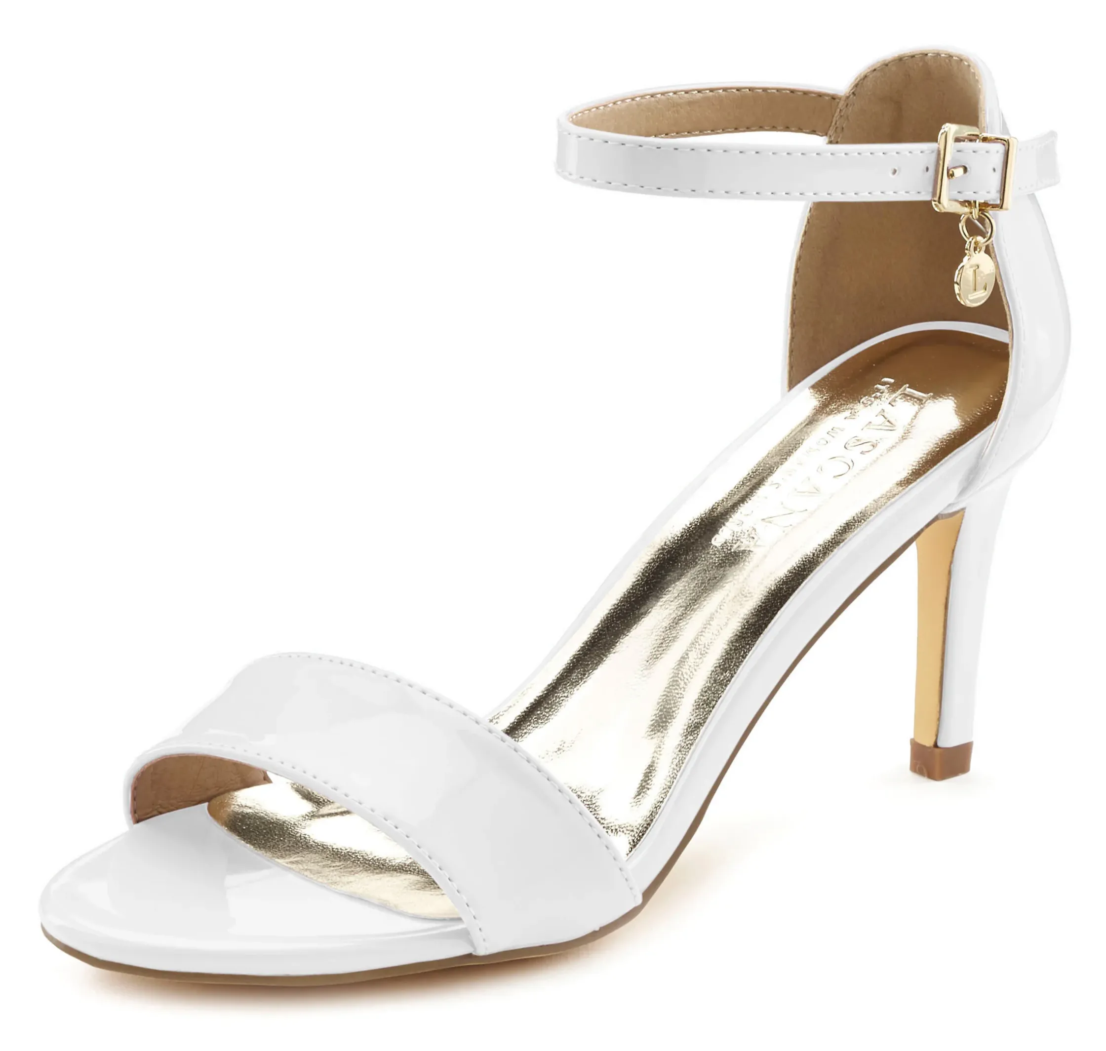 Sandalen & Sandaletten|LASCANA High-Heel-Sandalette weiß