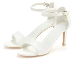 Sandalen & Sandaletten|LASCANA High-Heel-Sandalette weiß