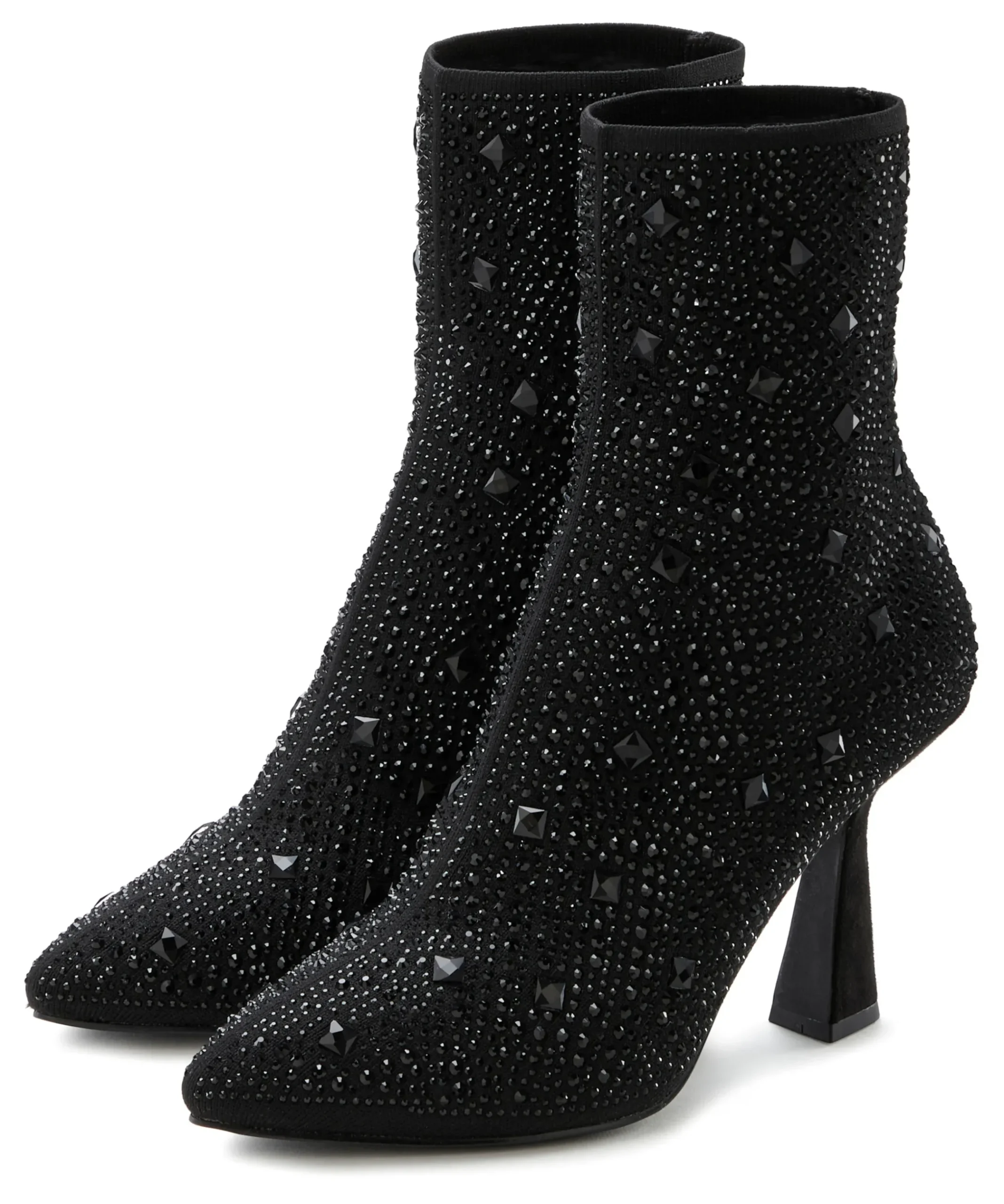 Stiefeletten|Stiefel|LASCANA High-Heel-Stiefelette schwarz